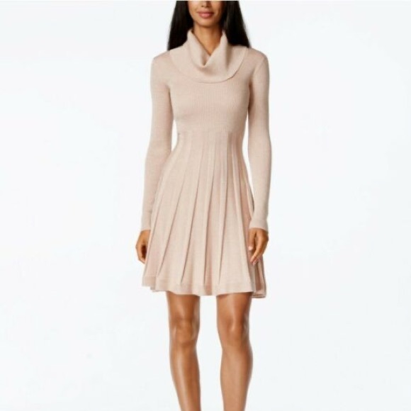 calvin klein turtleneck dress